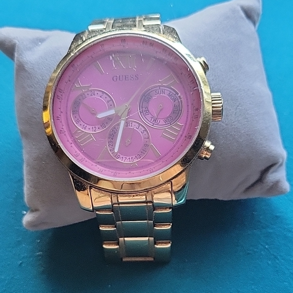 Guess Gold and Pink Watch